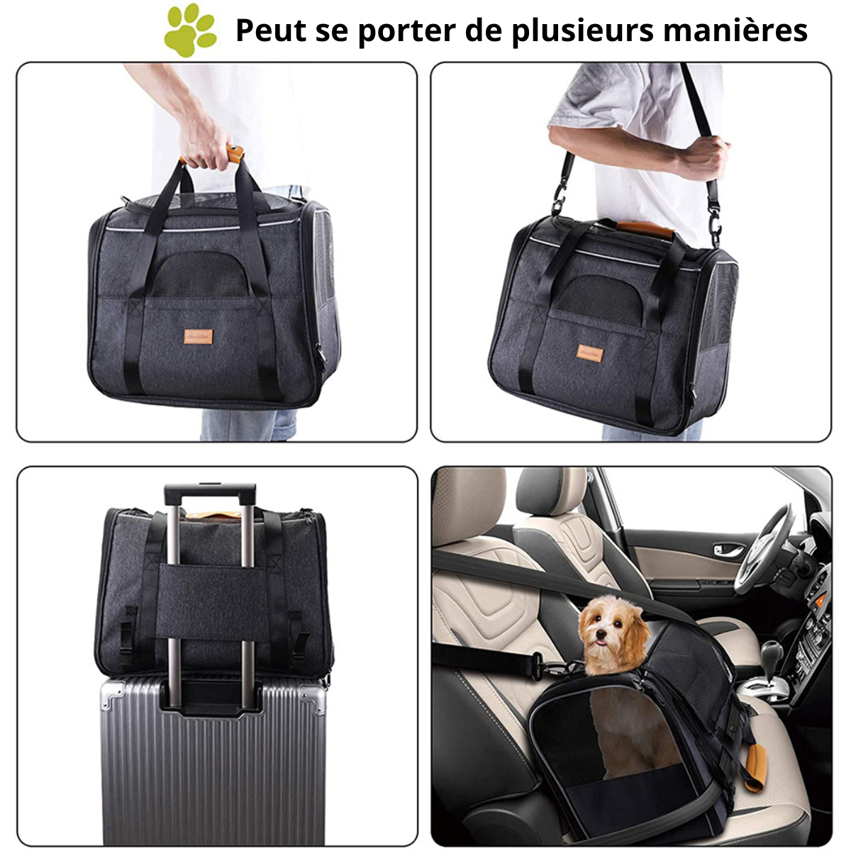 Sac de transport pour petits animaux (petits chiens/chats/..)